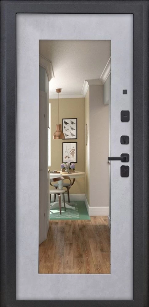 Входная дверь ДвериПРО Модель L-46 ФЛЗ-603 Бетон снежный DPRO196695 внутренняя сторона