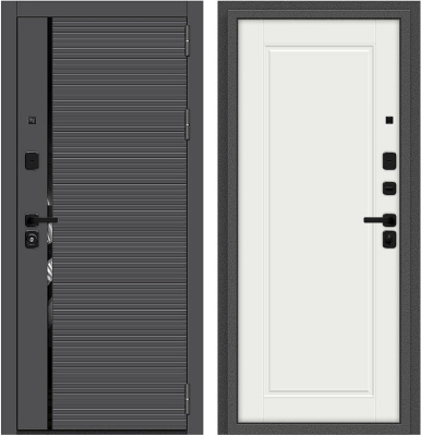 Дверь Браво Optim Z-3 Графит/Белый