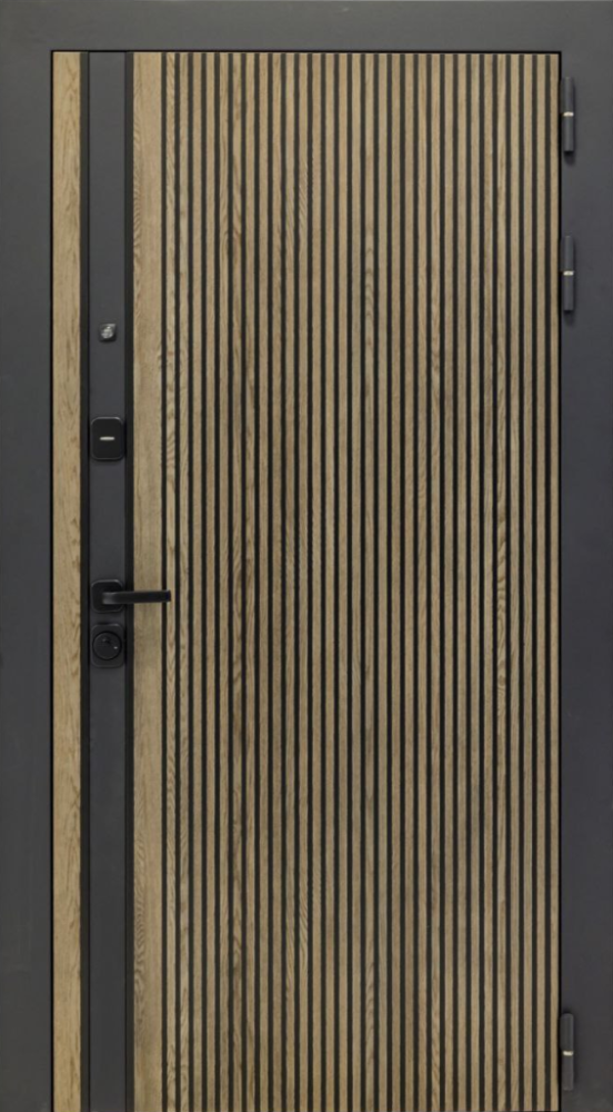 Входная дверь ДвериПРО Rosna СБ-1 (ст. белое, 16мм, беленый дуб) DPRO196856 внешняя сторона